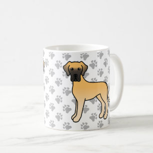 Caneca De Café Cachorro de Cartoons Bonitos Com Um Grande Dane