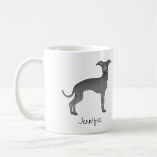 Caneca De Café Cachorro de Cartoons de Greyhound Cachorro Azul It