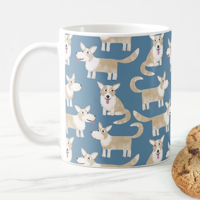 Caneca De Café Cachorro de Corgi (Criador carregado)