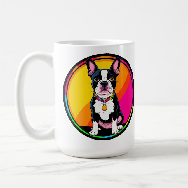 Caneca De Café Cachorro de Desenho Adorável (Esquerda)