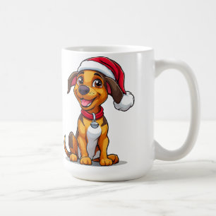 Caneca De Café Cachorro de Desenho Adorável Com Chapéu de Papai N