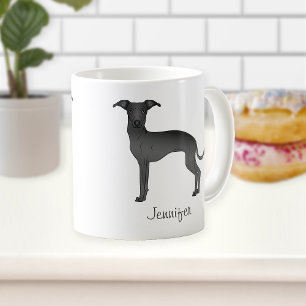 Caneca De Café Cachorro de desenho animado fofo Greyhound Italian