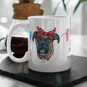 Caneca De Café Cachorro de Dia de as mães Bonito da Mãe