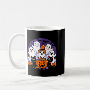 Caneca De Café Cachorro de Halloween Fantasma Cachorro de Hallowe