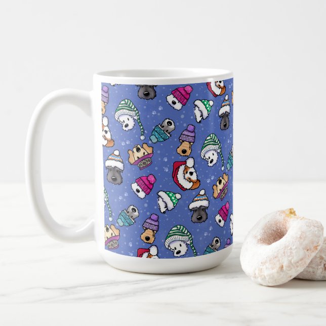 Caneca De Café Cachorro de Inverno (Com Donut)