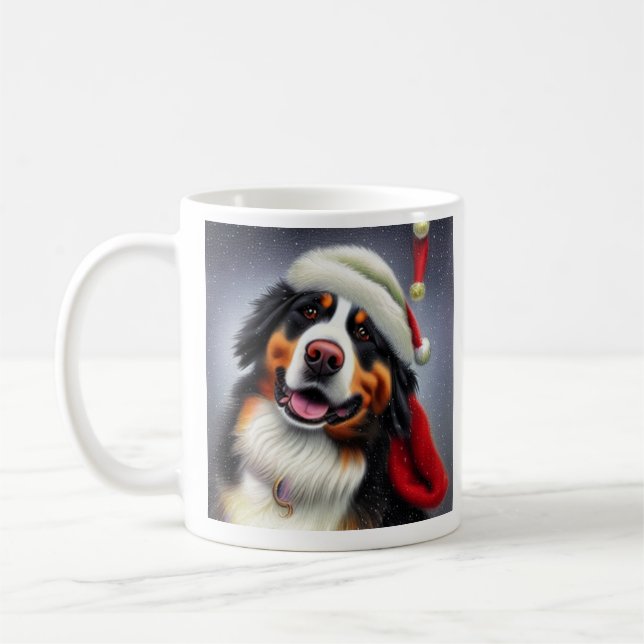 Caneca De Café Cachorro de Montanha Bernese, Papais noeis, Coffee (Esquerda)