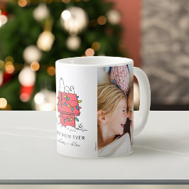 Caneca De Café Cachorro de Natal do Snoopy | Melhor mãe - Foto