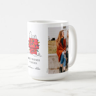 Caneca De Café Cachorro de Natal do Snoopy   Melhores Amigos - Fo