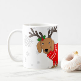 Caneca De Café Cachorro de Natal Fofo