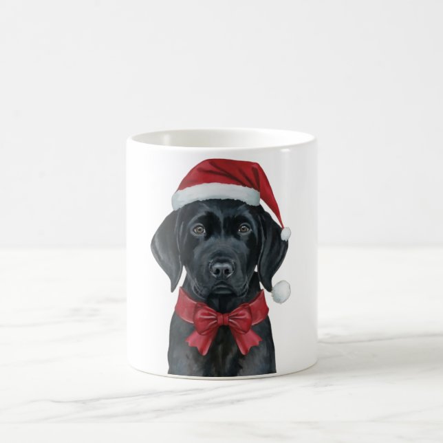 Caneca De Café Cachorro de Natal no Black Lab (Centro)