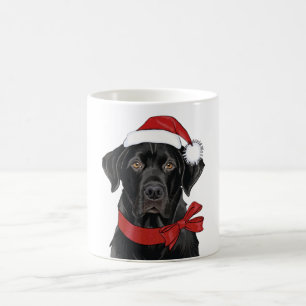 Caneca De Café Cachorro de Natal no Black Lab