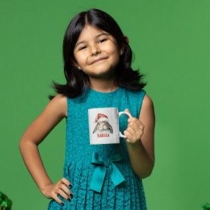 Caneca De Café Cachorro de Natal Personalizado