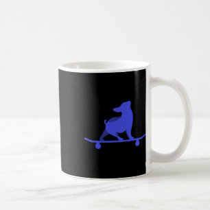 Caneca De Café Cachorro De Patins Engraçado Amante De Bulldog Fra