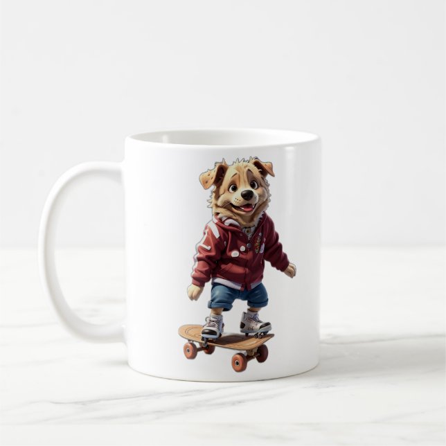 Caneca De Café Cachorro De Pé (Esquerda)