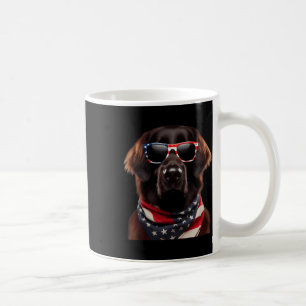 Caneca De Café Cachorro De Retriever Com Revestimento Plano 4 De