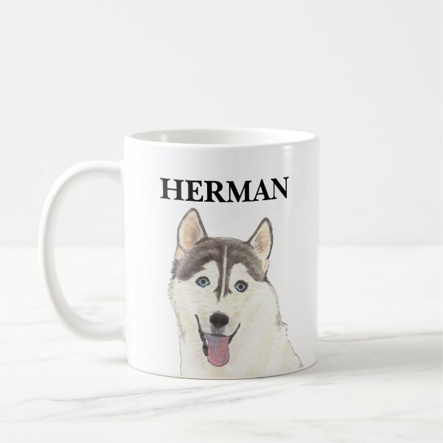 Caneca De Café Cachorro de Rouco Personalizado (Esquerda)