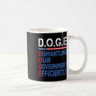 Caneca De Café Cachorro Desmontando Nosso Governo Eficientemente 