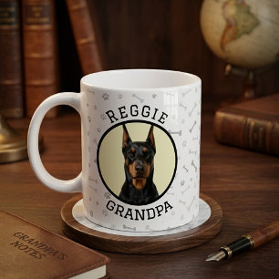 Caneca De Café Cachorro Doberman Pinscher Engraçado Fofo Mas Psic