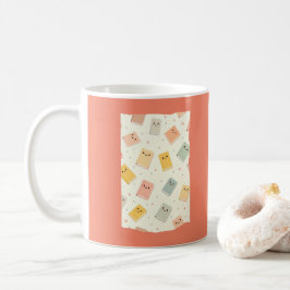 Caneca De Café Cachorro dos Livros de Kawaii
