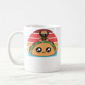 Caneca De Café Cachorro E Pug De Taco