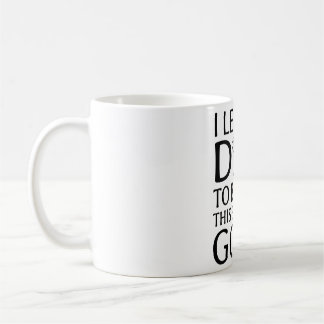 Caneca De Café Cachorro em Casa" – Citação Divertida para Amantes
