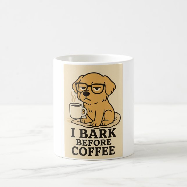 Caneca De Café Cachorro engraçado (Centro)