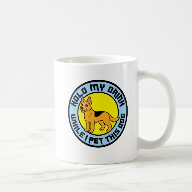 Caneca De Café Cachorro Engraçado Cachorro do Lover (Direita)