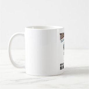 Caneca De Café Cachorro Engraçado Café Aviso Design de Gravura Vi