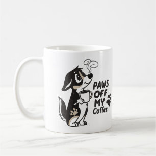 Caneca De Café Cachorro Engraçado Lover "PWS OFF MY COFFEE"