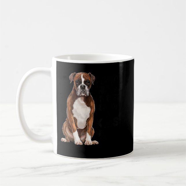 Caneca De Café Cachorro Engraçado Mãe Pai Presente (Esquerda)