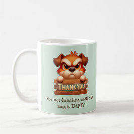 Caneca De Café Cachorro Engraçado Quebra Mug - Personalizável