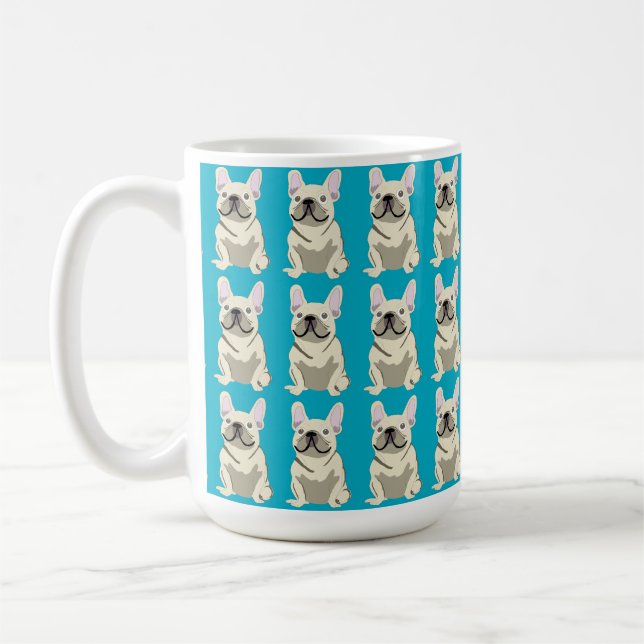 Caneca De Café Cachorro fofo, francês (Esquerda)