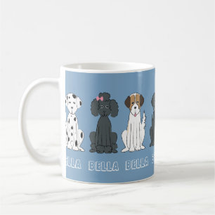 Caneca De Café Cachorro Fofo Pet Caprichoso Estilo Moderno Simple