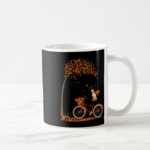 Caneca De Café Cachorro Folha outono outono Vendedor de Ouros de 
