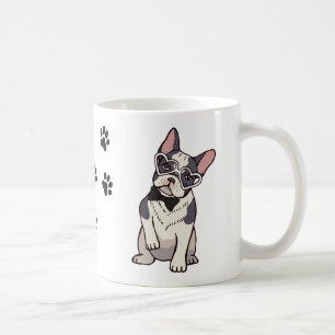 Caneca De Café Cachorro francês fofo Amante de Bulldog Francês