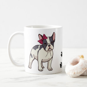Caneca De Café Cachorro francês fofo Amante do Bulldog Francês