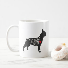 Caneca De Café Cachorro francês moderno e bonito, mãe mug