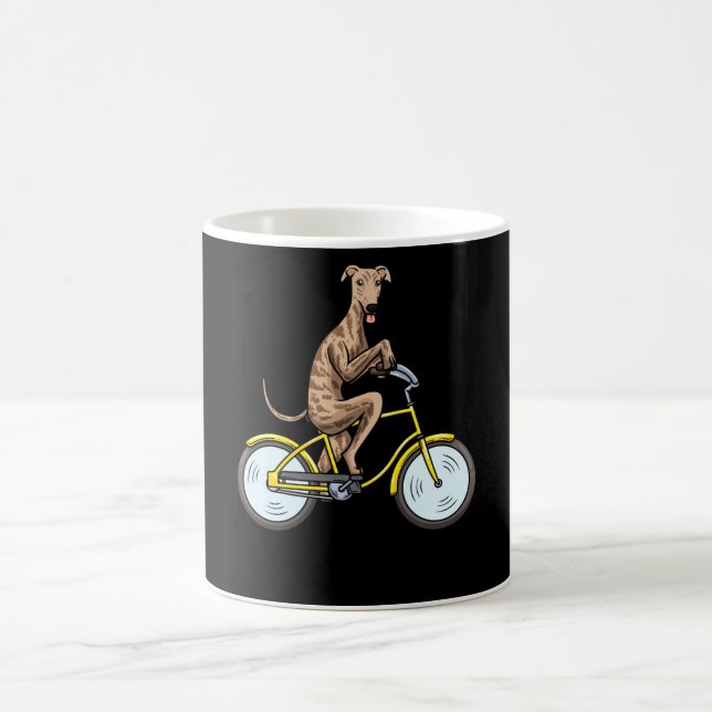 Caneca De Café Cachorro Galgo Espanol com Pentro Espanhol de Bike (Centro)