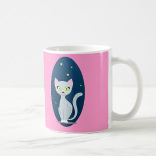 Caneca De Café Cachorro Gato Fresco Céu Cartoon Personalizado