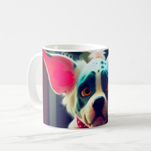Caneca De Café Cachorro Gelado (Frente Esquerda)