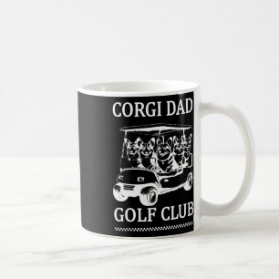 Caneca De Café Cachorro girando golfe do clube de golfe do Pai de