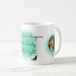 Caneca De Café Cachorro Golden Retriever Verde Menta Personalizad