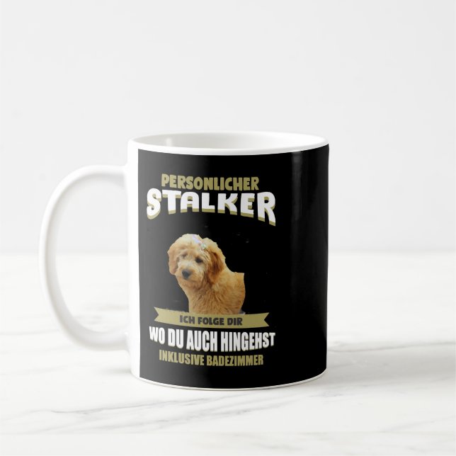 Caneca De Café Cachorro Goldendoodle Goldendoodle Cachorro cachor (Esquerda)