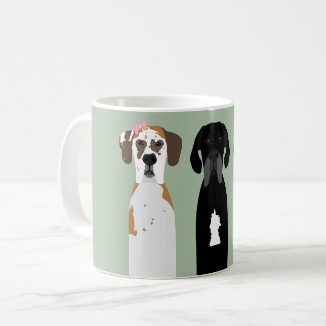 Caneca De Café Cachorro Grande (Frente Esquerda)