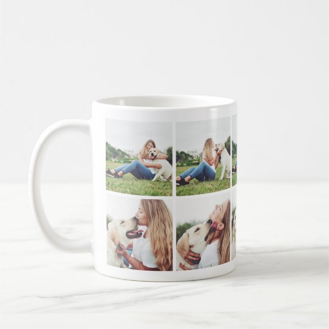Caneca De Café Cachorro Incrível Amadurece Fotocolagem Mug (Esquerda)