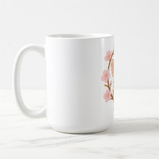 Caneca De Café Cachorro Japonês Sakura Bulldog Francês Kawaii