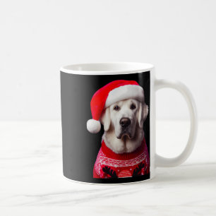 Caneca De Café Cachorro Kuvasz com o dono do Natal de Santa Hat,