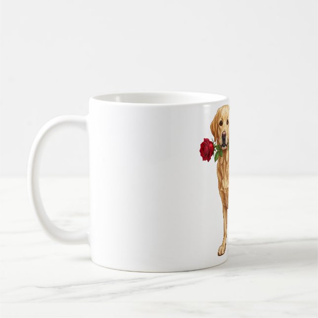 Caneca De Café Cachorro Labrador Retriever Fofo (Esquerda)