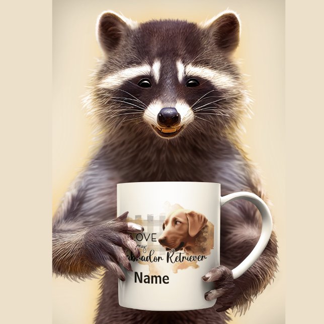 Caneca De Café Cachorro Labrador Retriever Pet Coffee Mug (Labrador Retiever Dog Pet Coffee Mug)