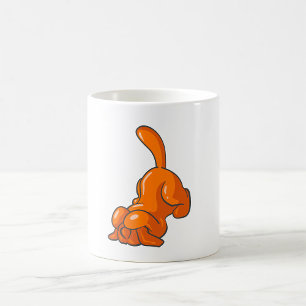 Caneca De Café Cachorro Laranja
